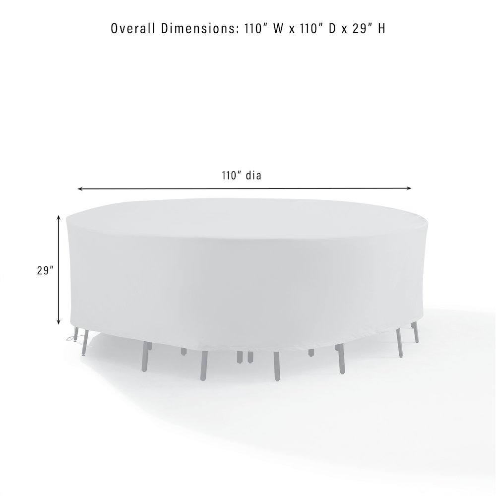 Round Outdoor Furniture Cover For Patio Set. Picture 3