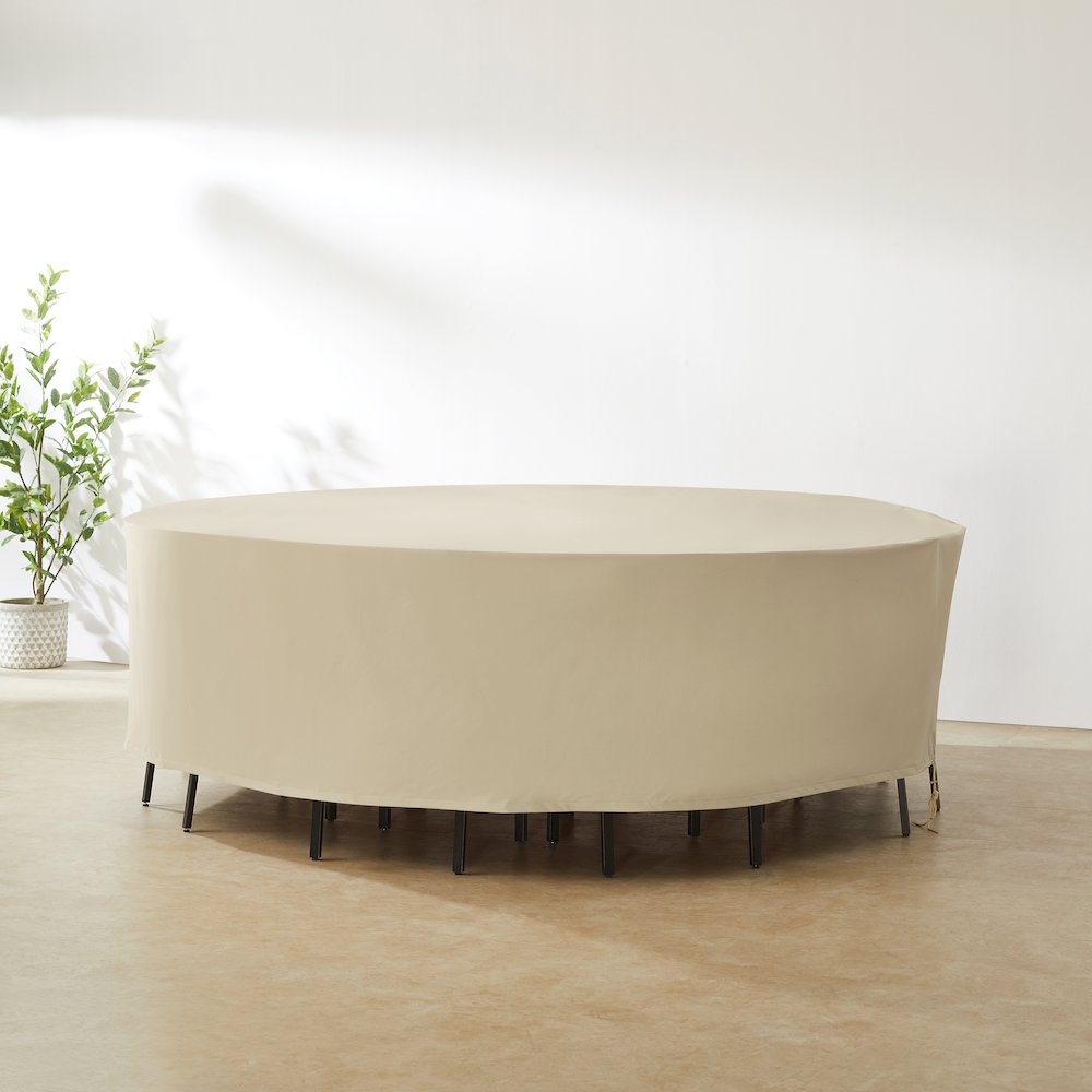 Round Outdoor Furniture Cover For Patio Set. Picture 2