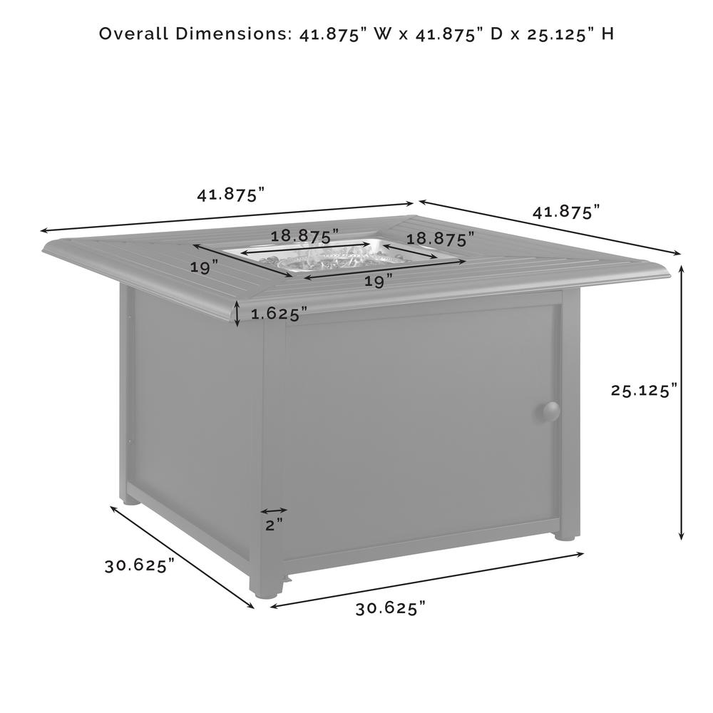 Dante Outdoor Fire Pit Table. Picture 13