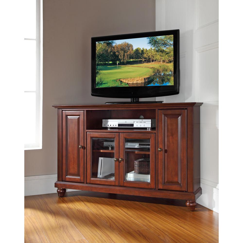 Cambridge 48" Corner Tv Stand Mahogany. Picture 2