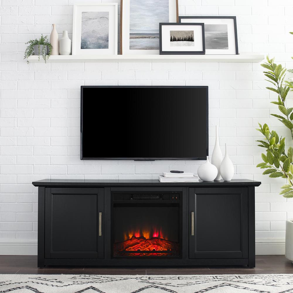 Camden Low Profile Fireplace Tv Stand For 65+ Inch Tv. Picture 3