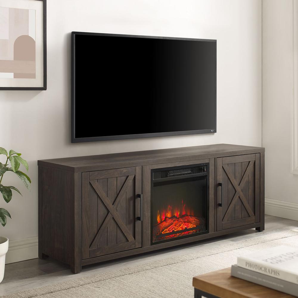 Gordon Low Profile Fireplace Tv Stand For 65+ Inch Tv. Picture 6
