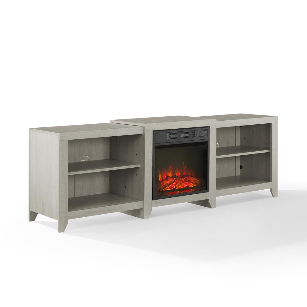 Ronin Low Profile Fireplace Tv Stand For 75+ Inch Tv. Picture 6