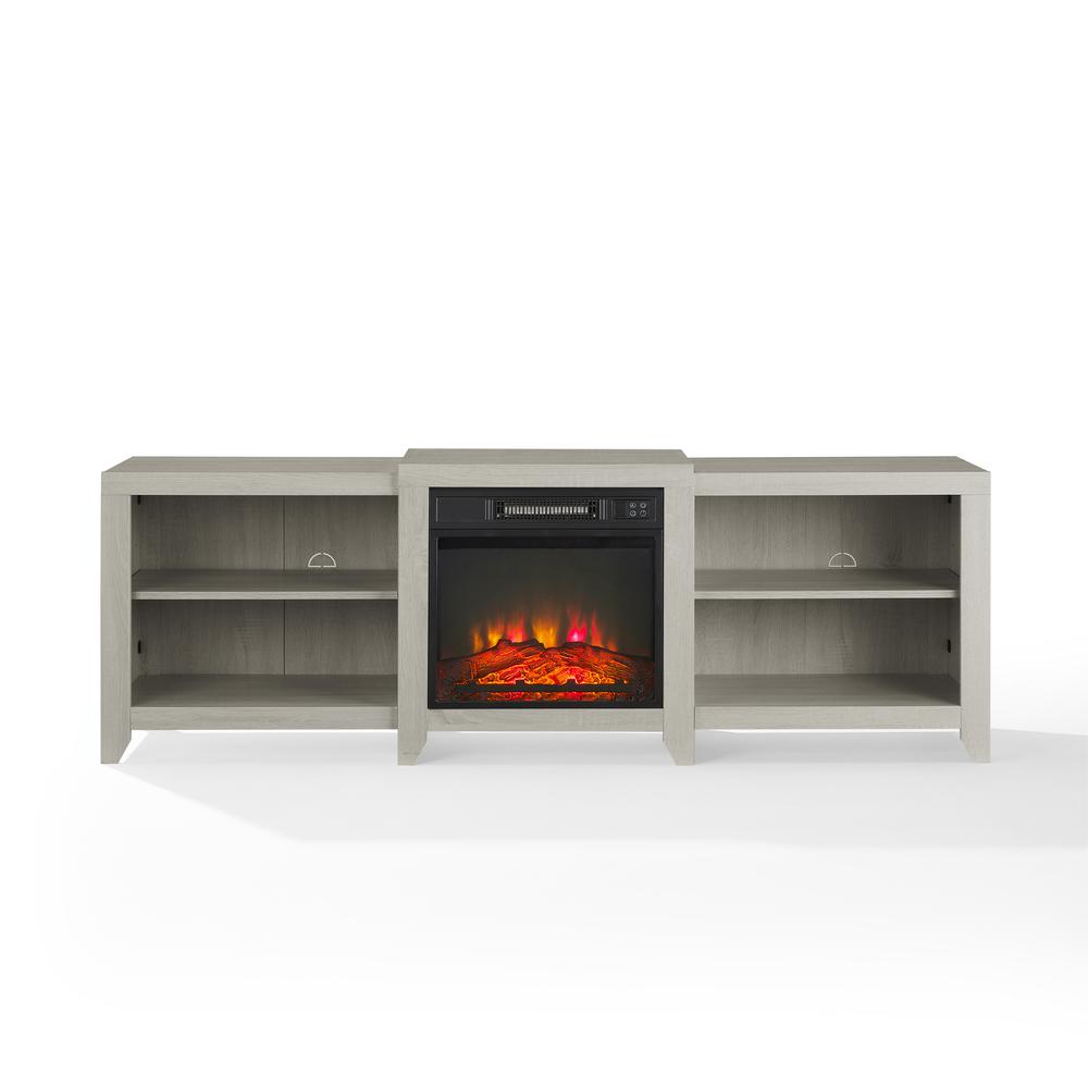 Ronin Low Profile Fireplace Tv Stand For 75+ Inch Tv. Picture 7