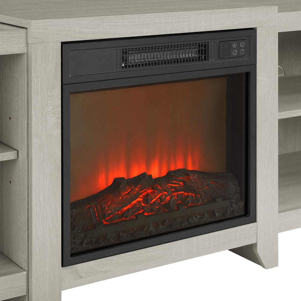 Ronin Low Profile Fireplace Tv Stand For 75+ Inch Tv. Picture 11