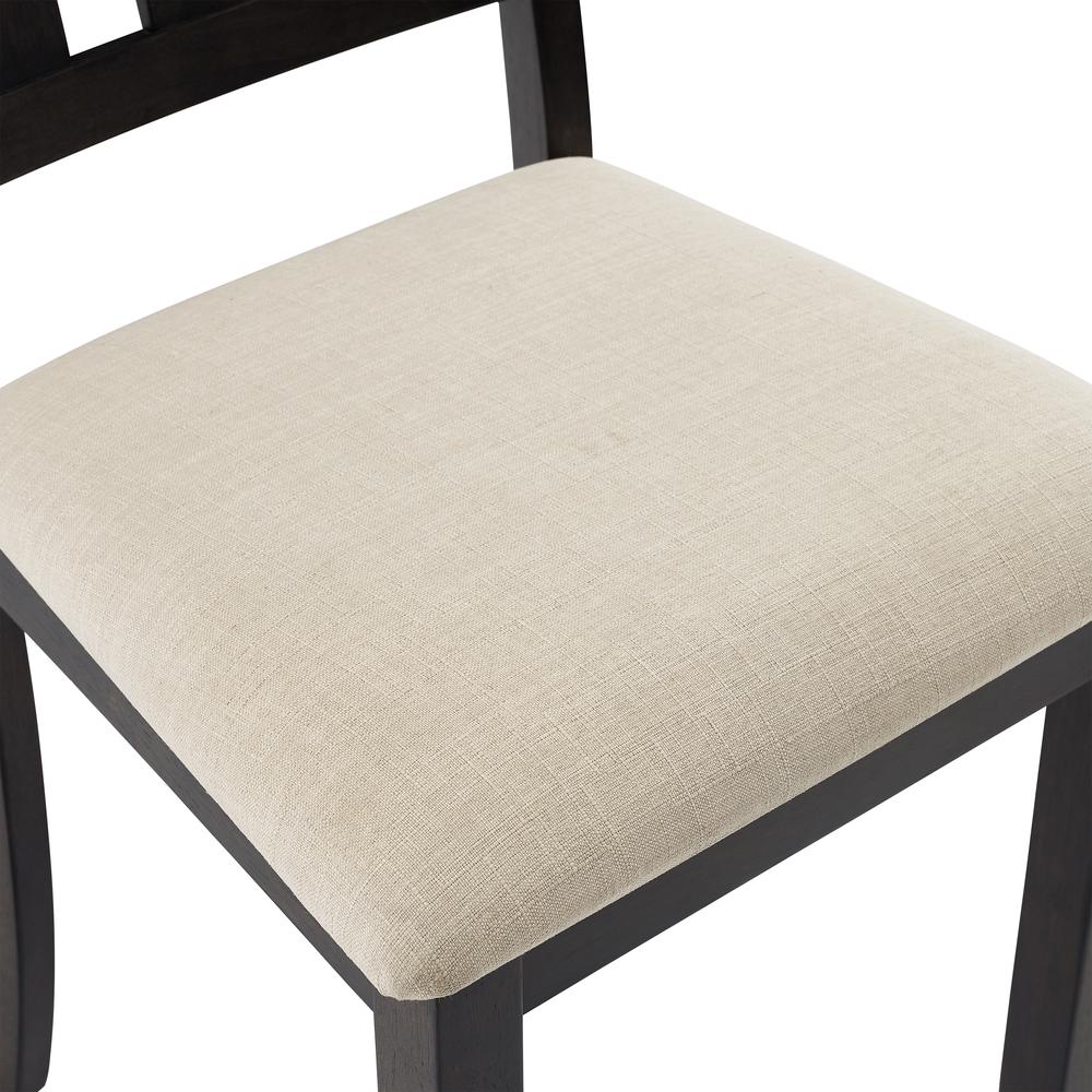 Hayden 4-Piece Dining Table Set For 5 - Table, Bench, & 2 Slat Back Chairs. Picture 13