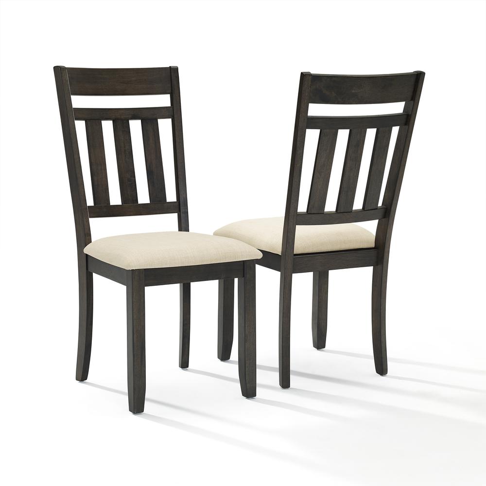 Hayden 6-Piece Dining Table Set For 7 - Table, Bench & 4 Slat Back Chairs. Picture 12