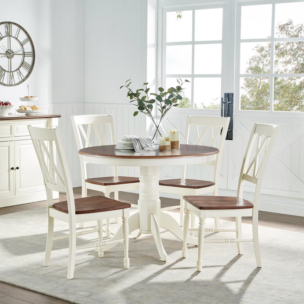 Shelby 5-Piece Round Dining Table Set For 4. Picture 4