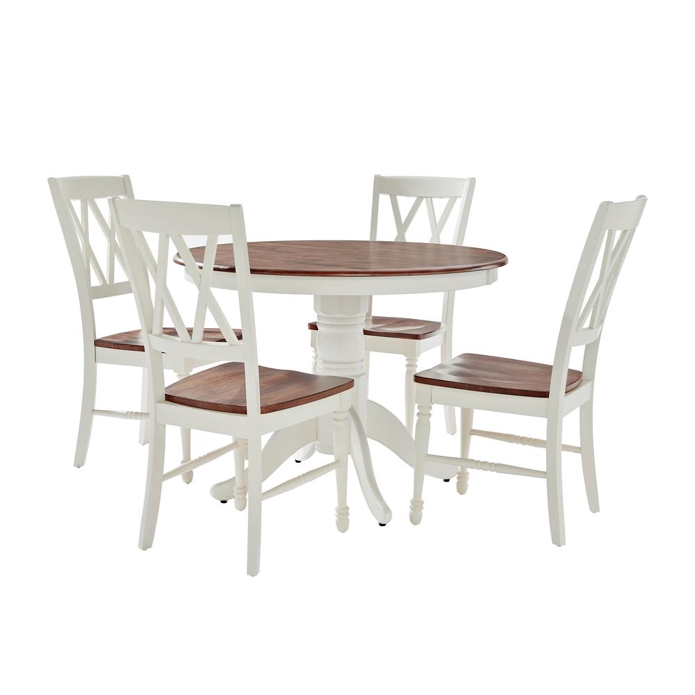 Shelby 5-Piece Round Dining Table Set For 4. Picture 1
