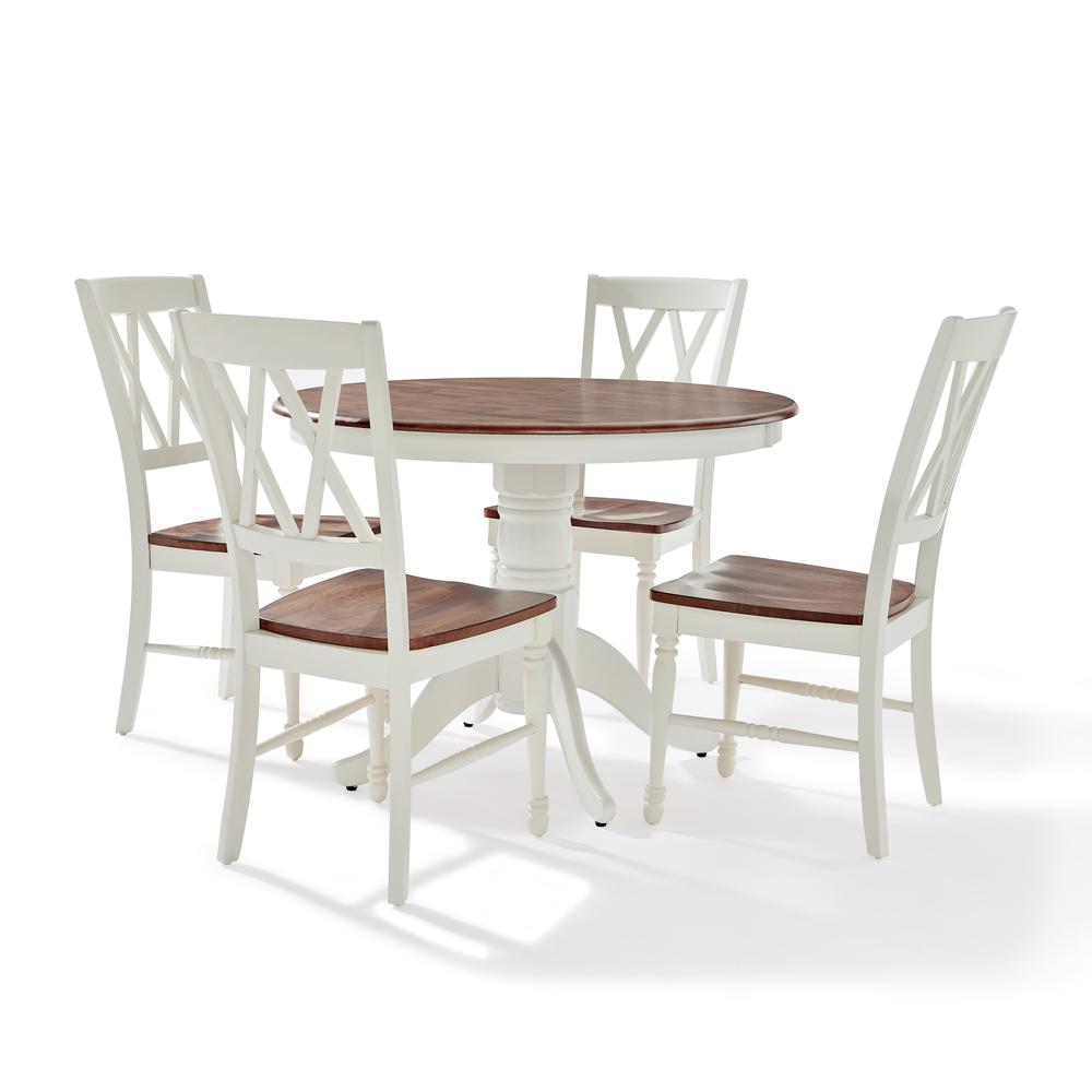 Shelby 5-Piece Round Dining Table Set For 4. Picture 2