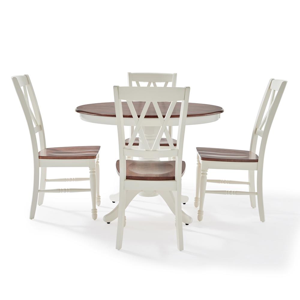 Shelby 5-Piece Round Dining Table Set For 4. Picture 3