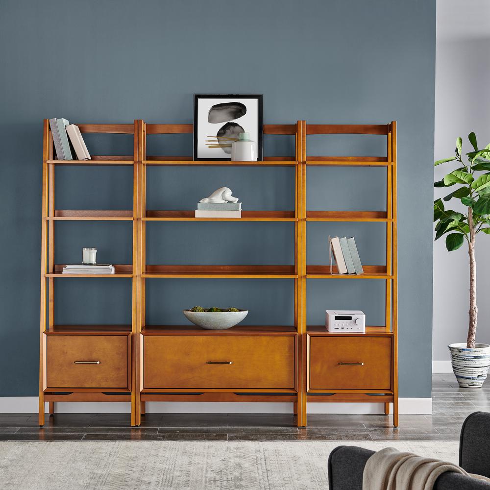 Landon 3-Piece Etagere Bookcase Set - Large Etagere & 2 Small Etageres. Picture 5