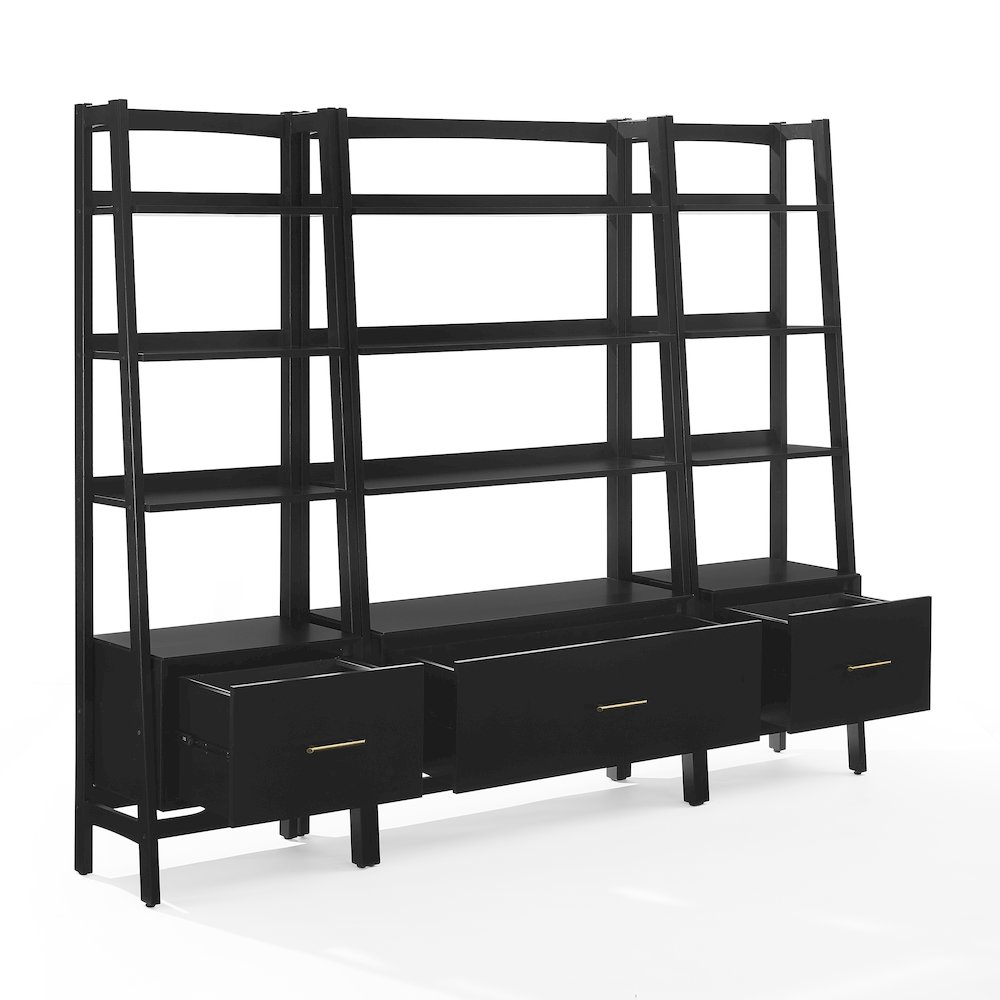 Landon 3-Piece Etagere Bookcase Set - Large Etagere & 2 Small Etageres. Picture 4