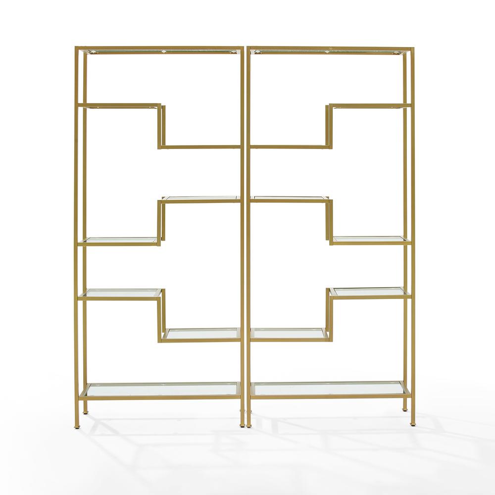 Sloane 2-Piece Etagere Bookcase Set - 2 Etageres. Picture 2