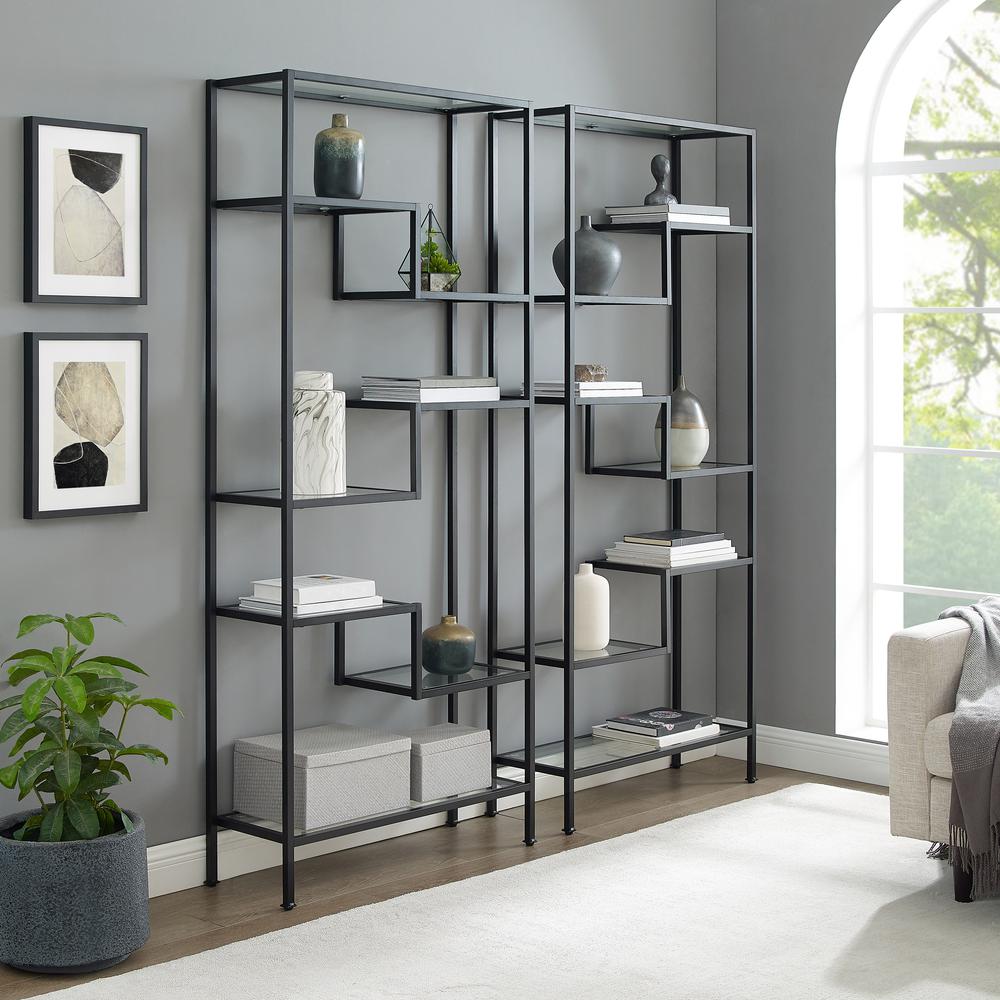 Sloane 2Pc Etagere Set Matte Black - 2 Etageres. Picture 2