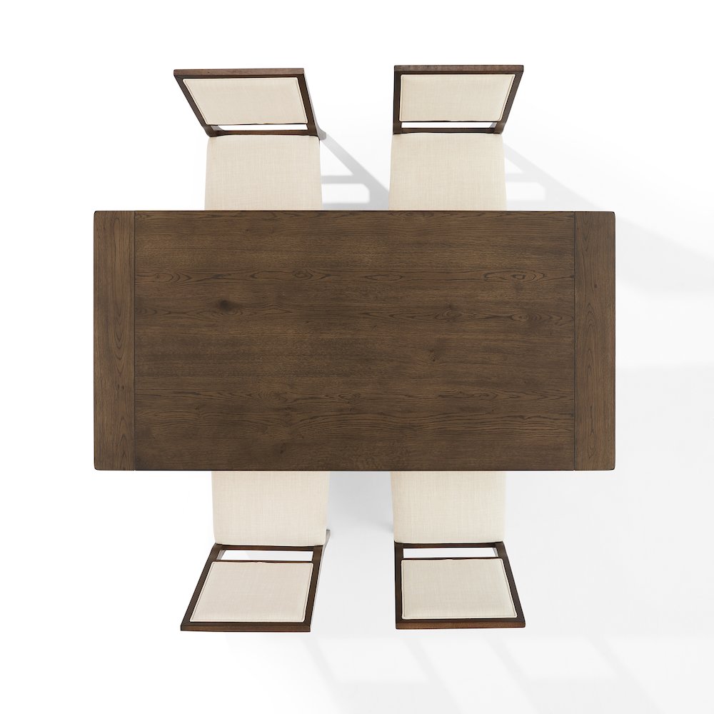 Joanna 5-Piece Dining Table Set For 4 - Table & 4 Upholstered Back Chairs. Picture 7