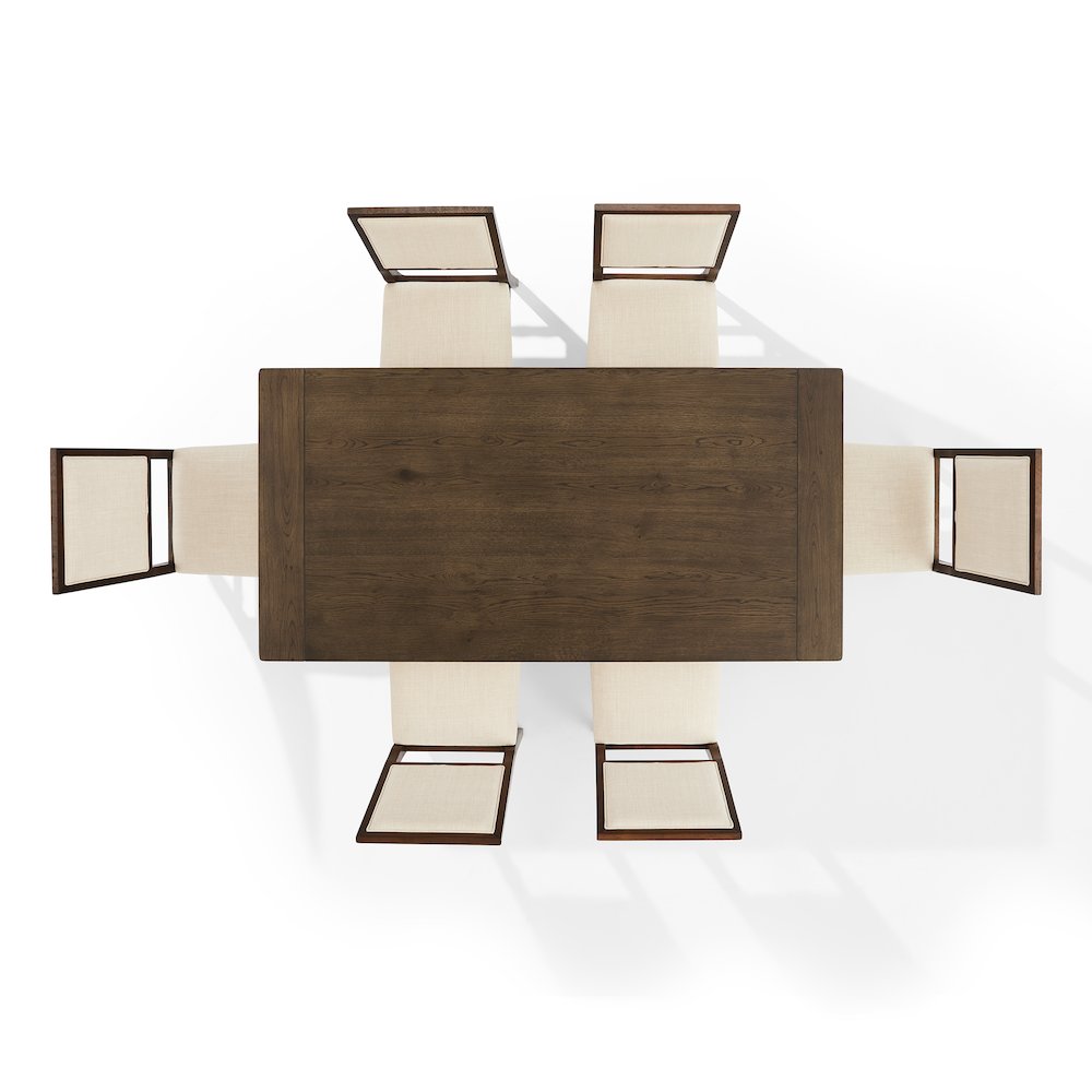Joanna 7-Piece Dining Table Set For 6 - Table & 6 Upholstered Back Chairs. Picture 7