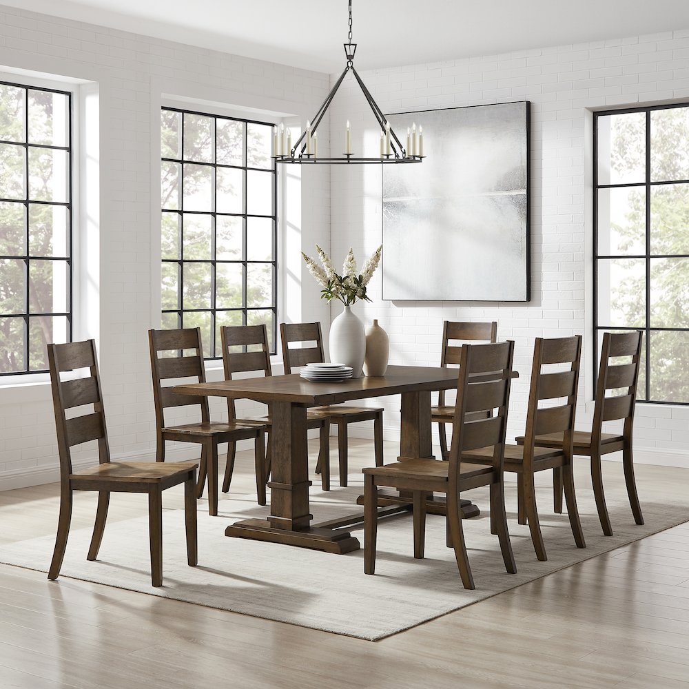 Joanna 9-Piece Dining Table Set For 8. Picture 4