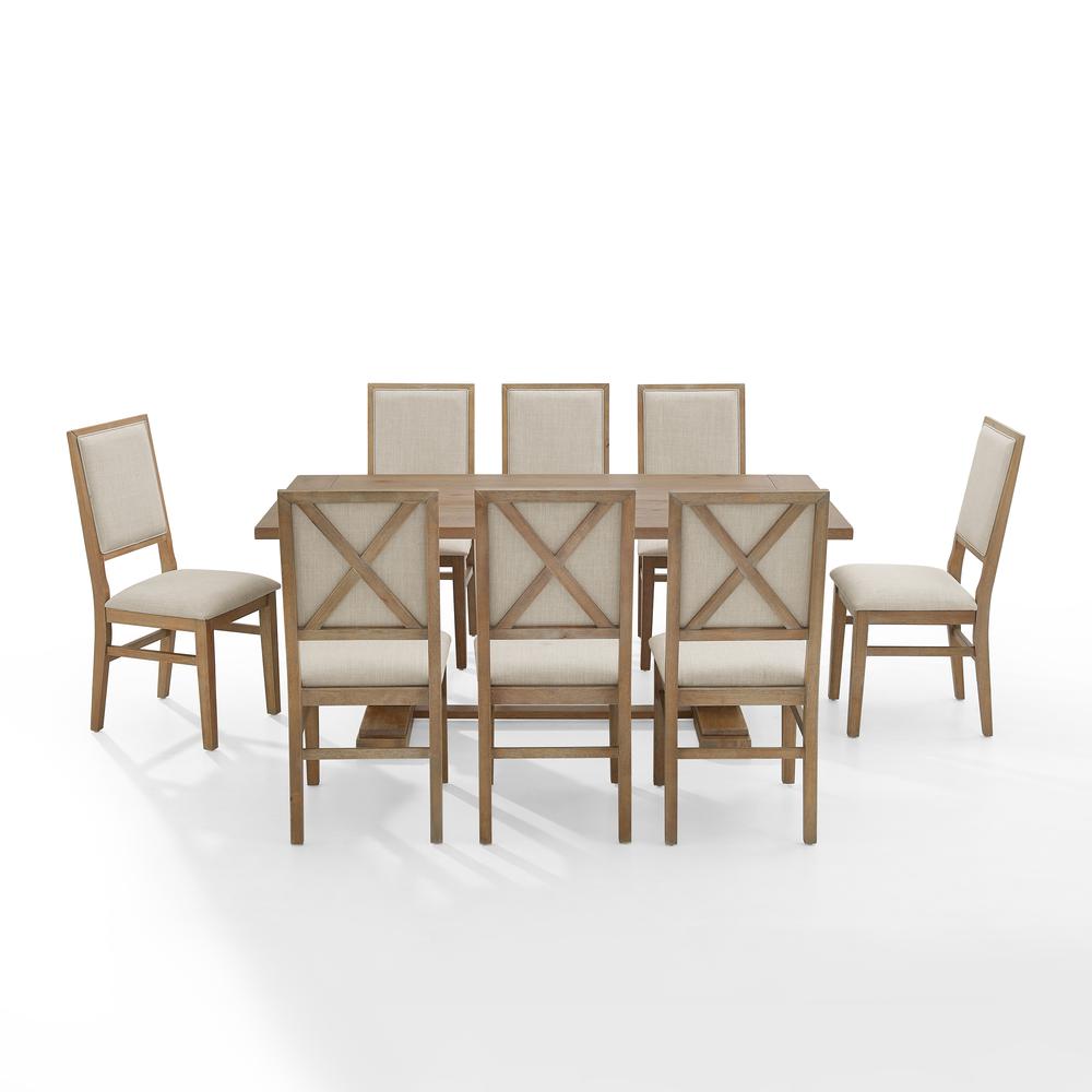 Joanna 9-Piece Dining Table Set For 8 - Table & 8 Upholstered Back Chairs. Picture 8