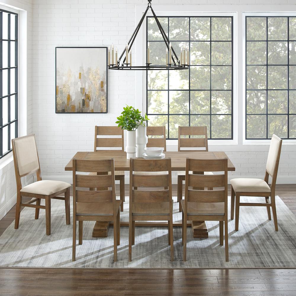 Joanna 9-Piece Dining Table Set For 8, Table, 6 Ladder-Back Chairs, 2 Chairs. Picture 3