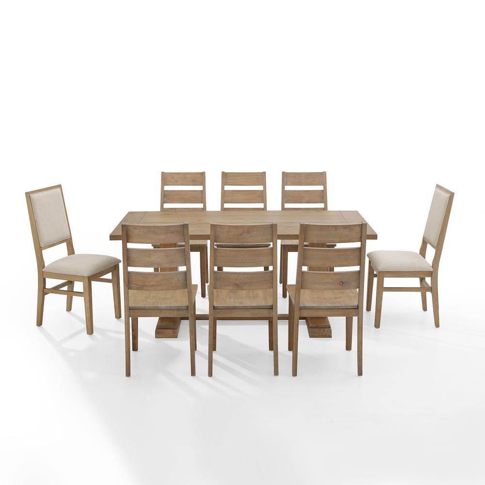 Joanna 9-Piece Dining Table Set For 8, Table, 6 Ladder-Back Chairs, 2 Chairs. Picture 8
