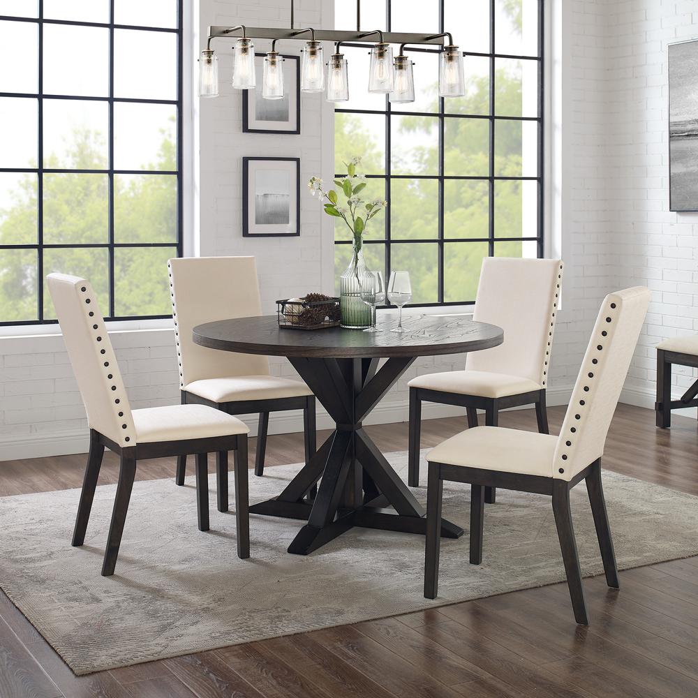 Hayden 5-Piece Round Dining Table Set For 4. Picture 2