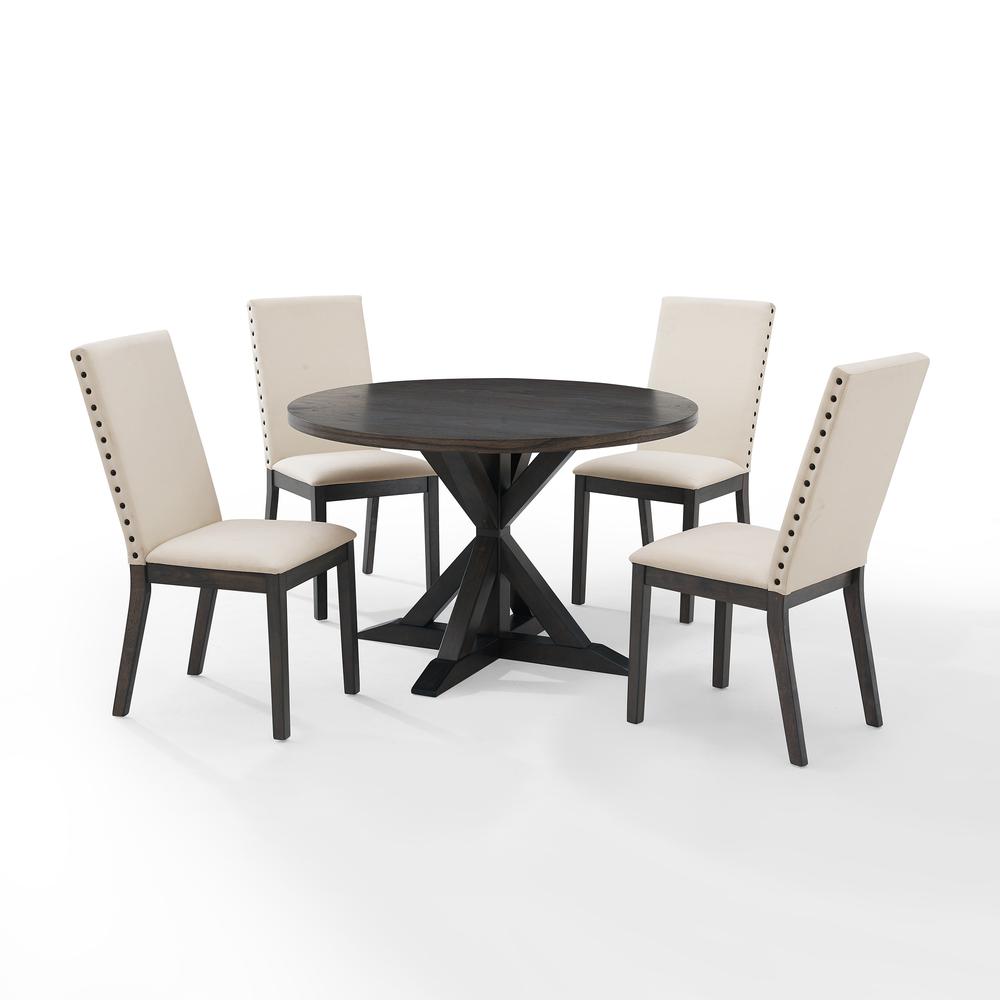 Hayden 5-Piece Round Dining Table Set For 4. Picture 5
