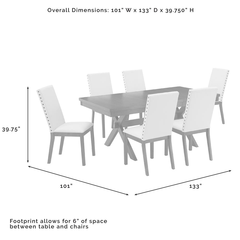 Hayden 7-Piece Dining Table Set For 6. Picture 9