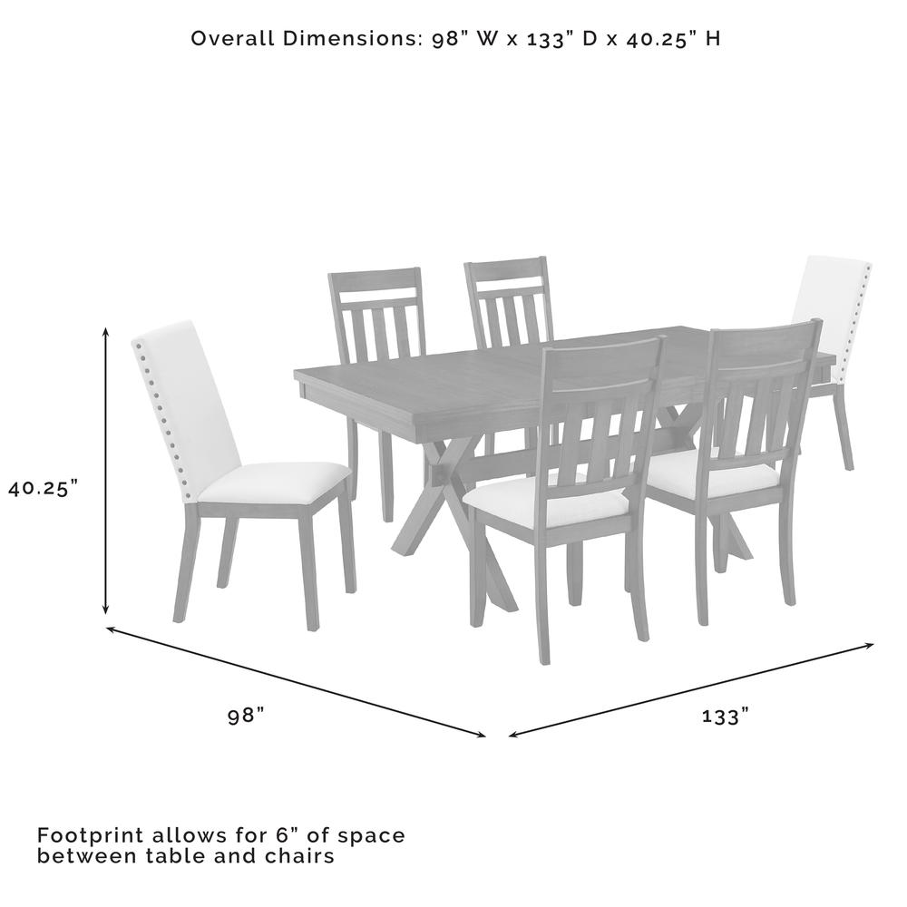 Hayden 7-Piece Dining Table Set For 6. Picture 9