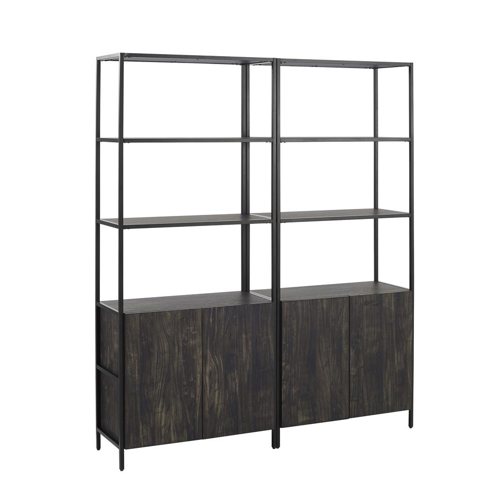 Jacobsen 2-Piece Etagere Bookcase Set - 2 Large Etageres. Picture 1