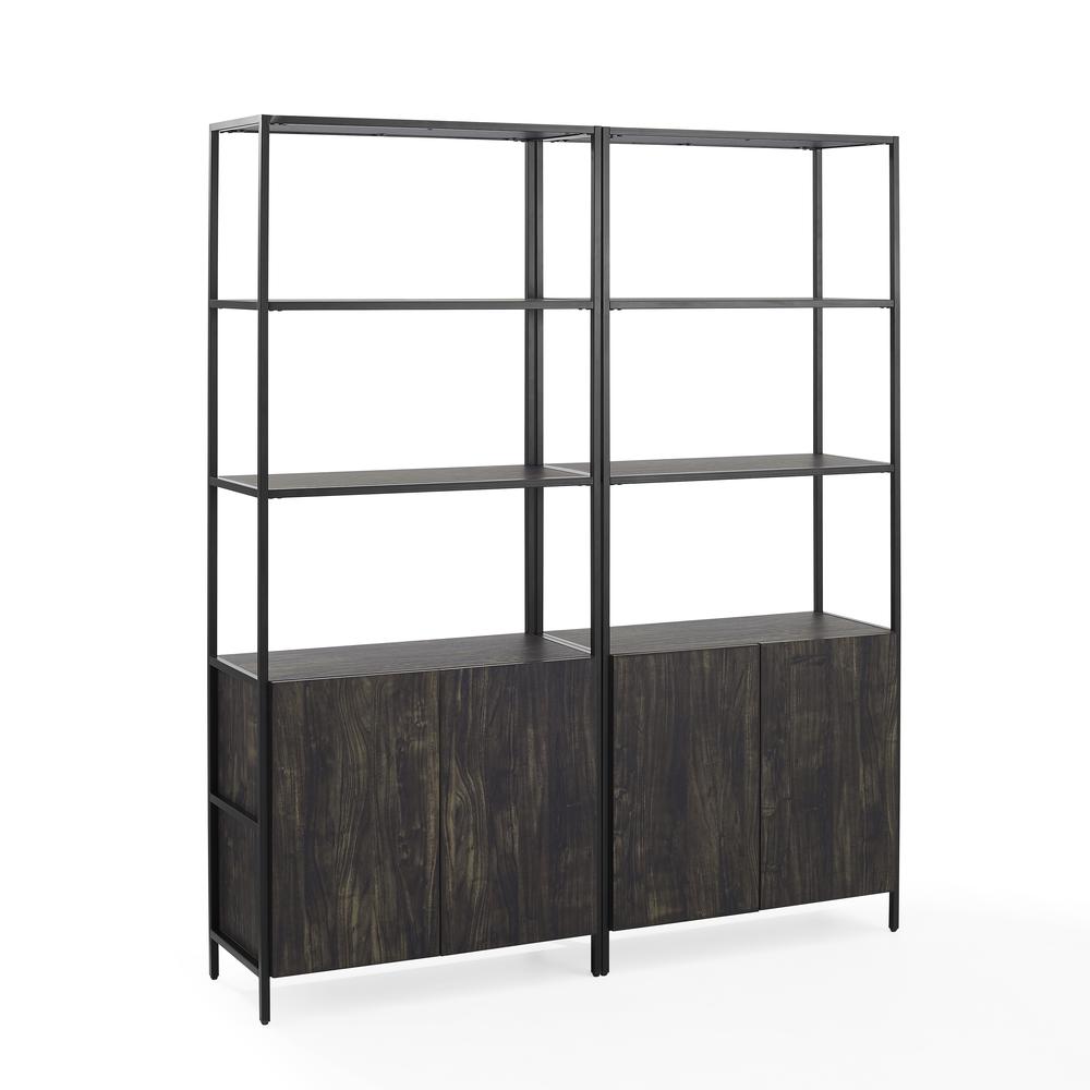 Jacobsen 2-Piece Etagere Bookcase Set - 2 Large Etageres. Picture 4