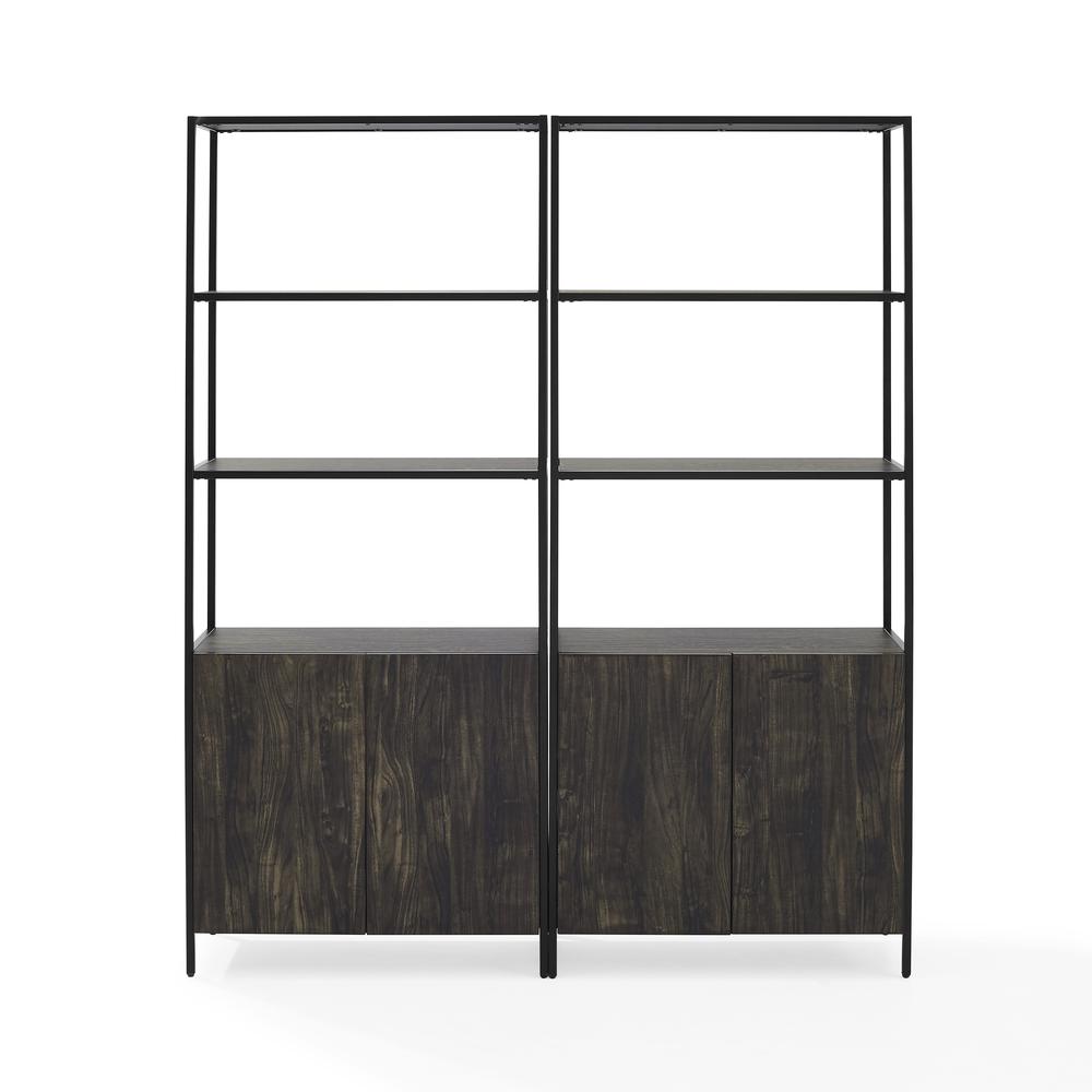 Jacobsen 2-Piece Etagere Bookcase Set - 2 Large Etageres. Picture 5