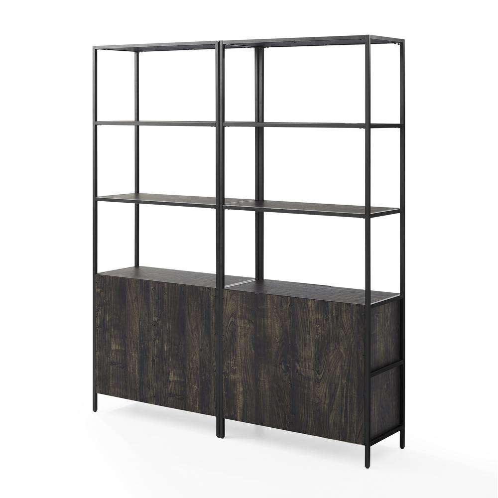 Jacobsen 2-Piece Etagere Bookcase Set - 2 Large Etageres. Picture 7