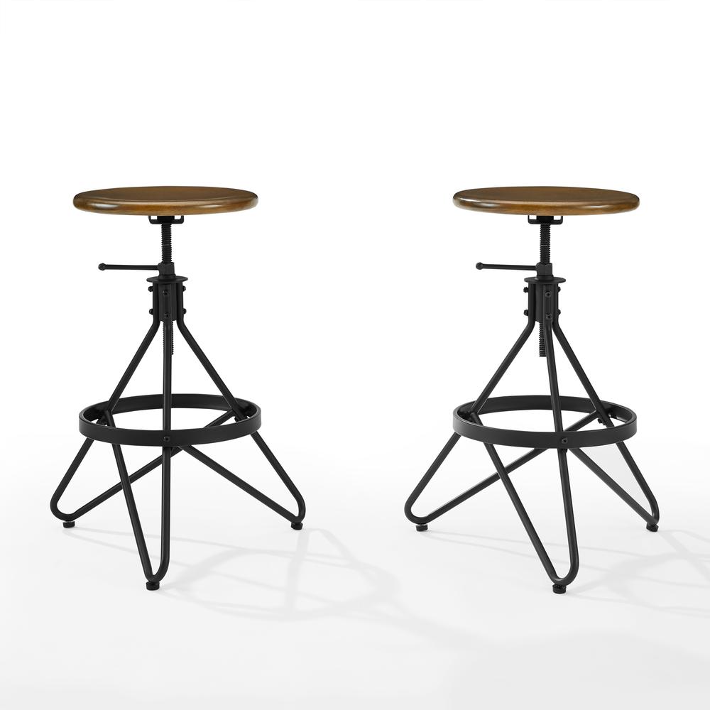 Kalen 2-Piece Adjustable Height Swivel Bar Stool Set. Picture 7