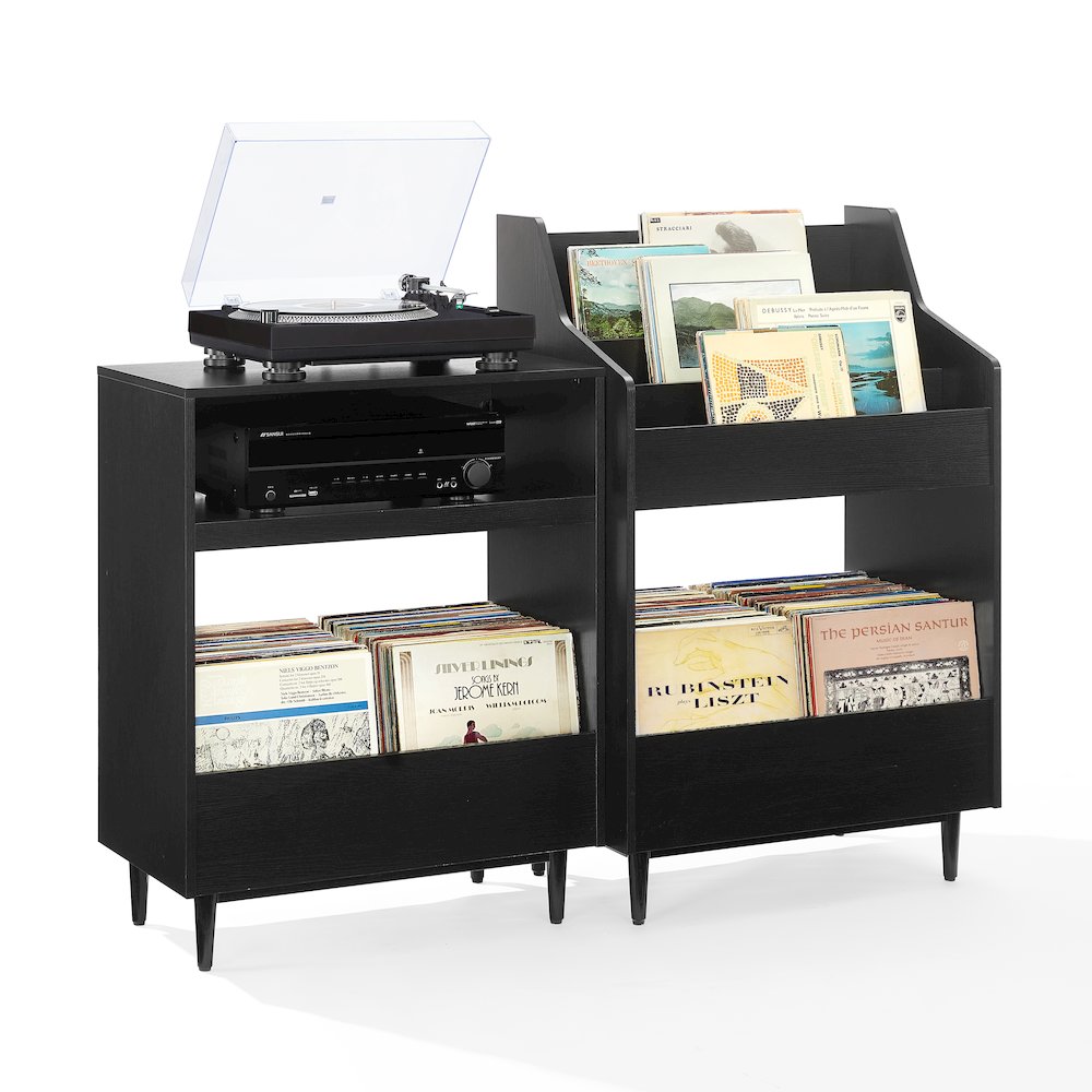 2-Piece Record Player Stand And Vinyl Storage Set. Picture 4