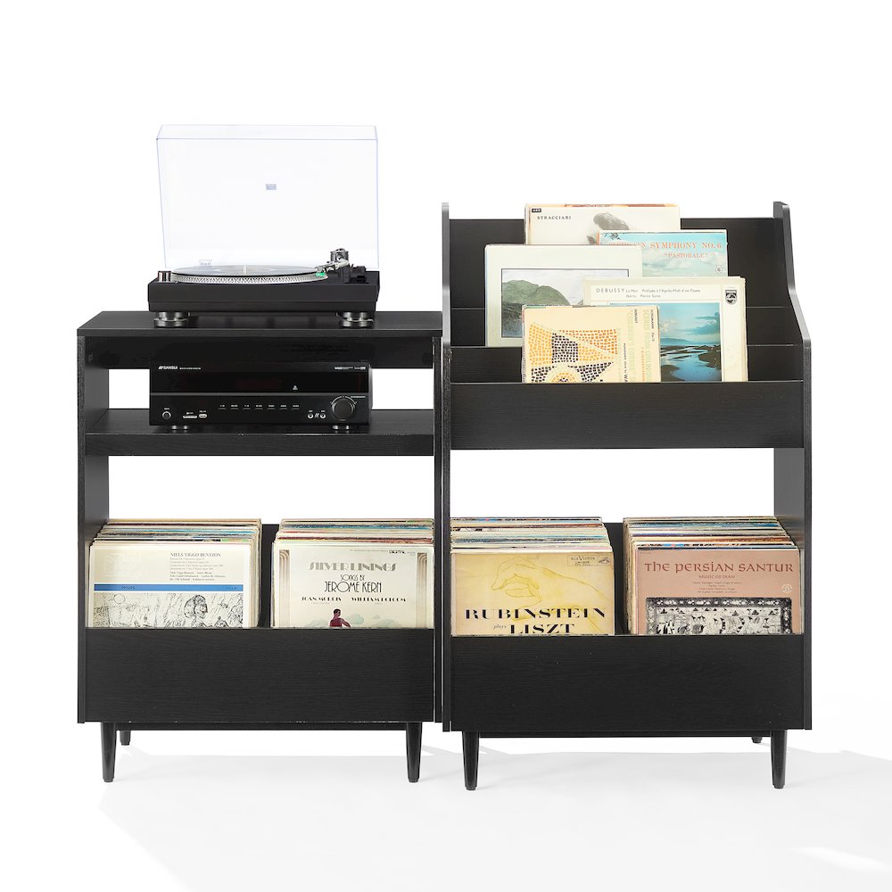 2-Piece Record Player Stand And Vinyl Storage Set. Picture 5