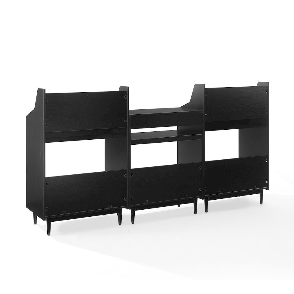 Liam 3-Piece Record Player Stand And Vinyl Storage Set. Picture 3