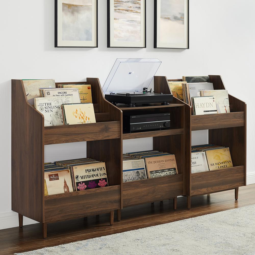 Liam 3-Piece Record Player Stand And Vinyl Storage Set. Picture 4