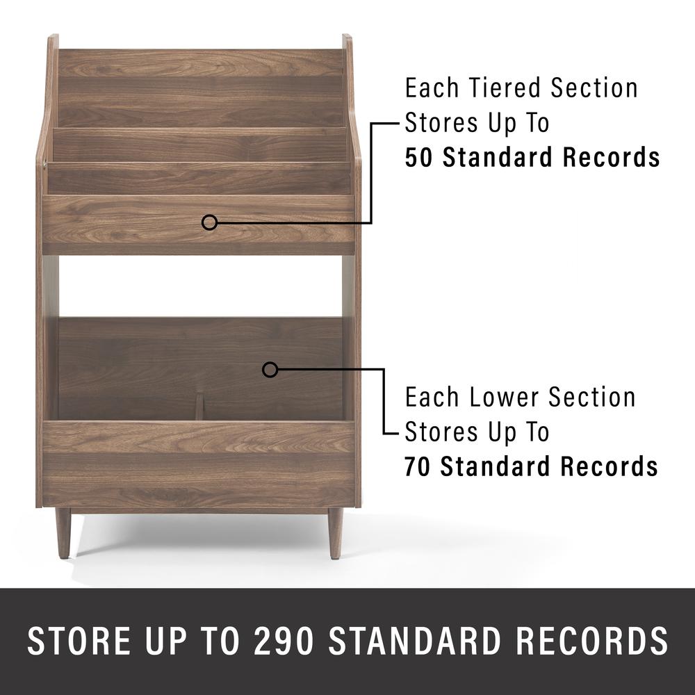 Liam 3-Piece Record Player Stand And Vinyl Storage Set. Picture 7