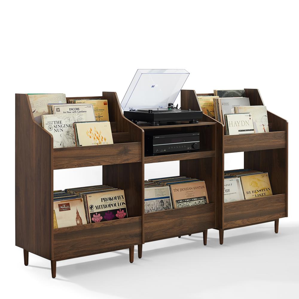 Liam 3-Piece Record Player Stand And Vinyl Storage Set. Picture 9
