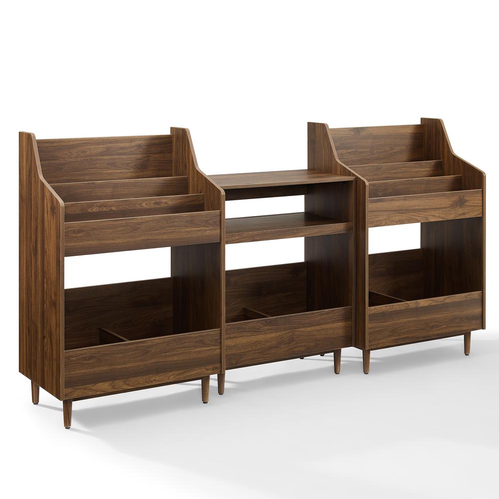 Liam 3-Piece Record Player Stand And Vinyl Storage Set. Picture 1