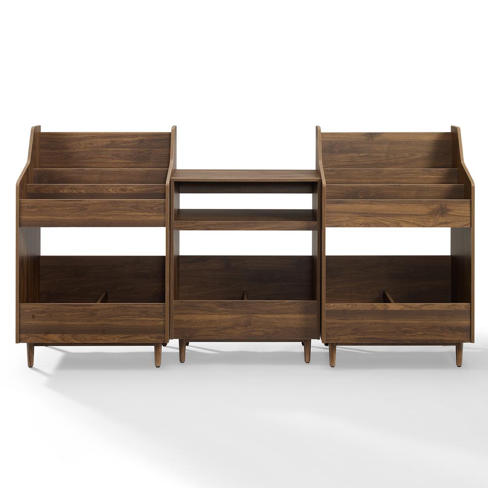 Liam 3-Piece Record Player Stand And Vinyl Storage Set. Picture 2