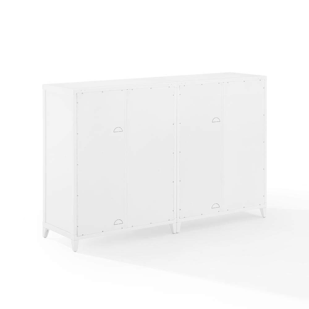 Milo 2-Piece Media Sideboard Cabinet Set - 2 Storage Pantries. Picture 11