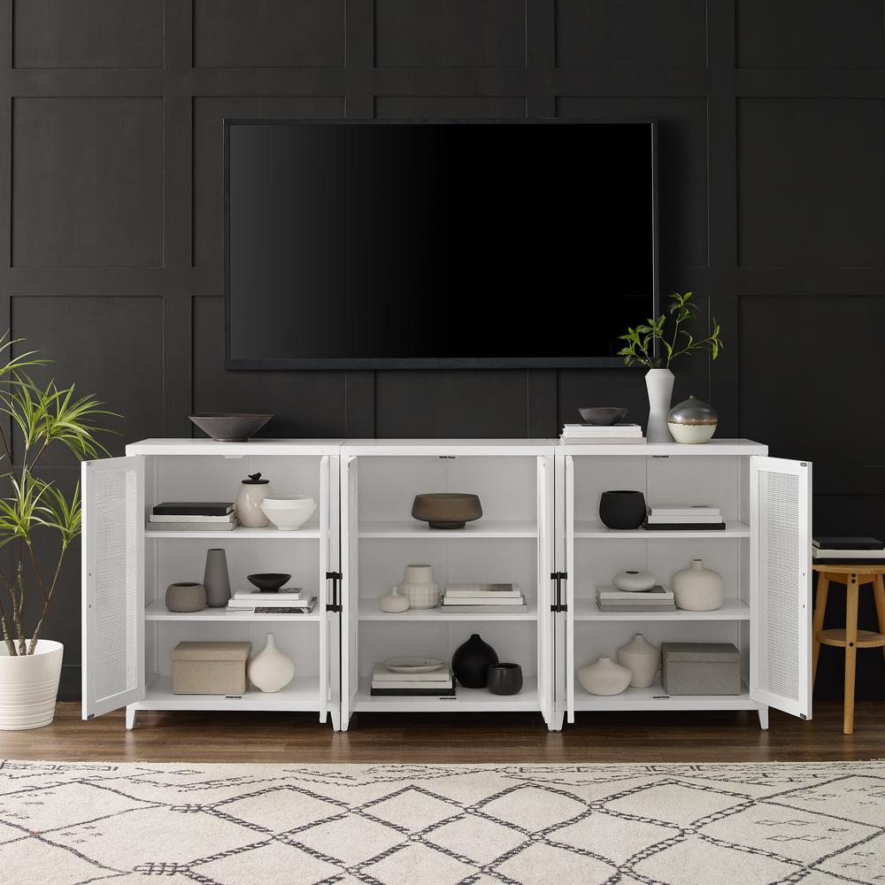 Milo 3-Piece Media Sideboard Cabinet Set. Picture 5
