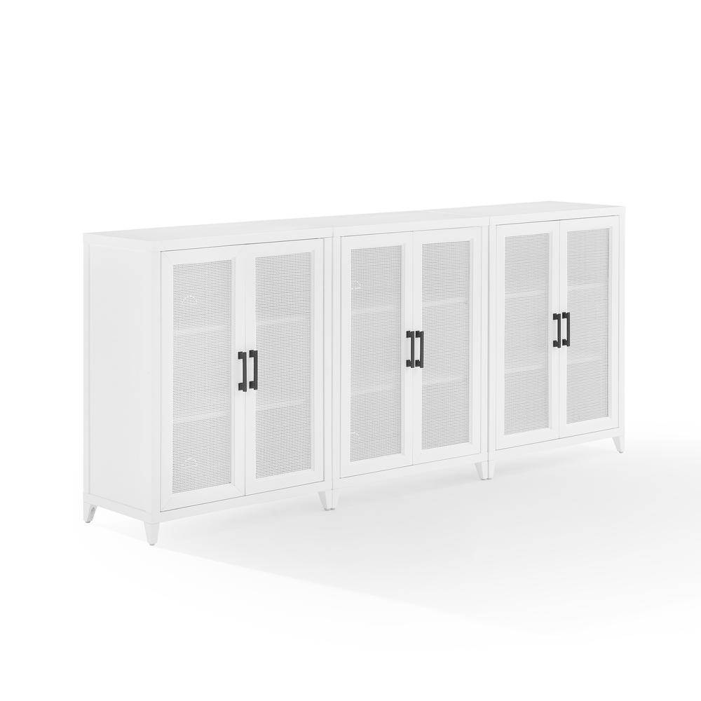 Milo 3-Piece Media Sideboard Cabinet Set. Picture 1