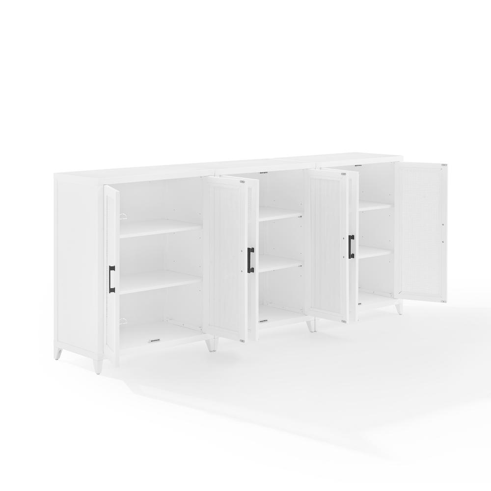 Milo 3-Piece Media Sideboard Cabinet Set. Picture 10