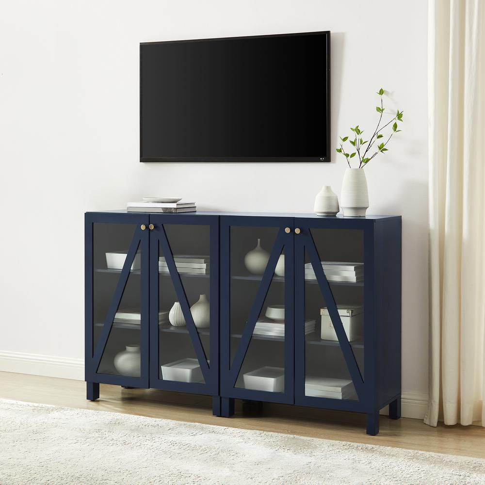 Cassai 2-Piece Media Sideboard Cabinet Set. Picture 3