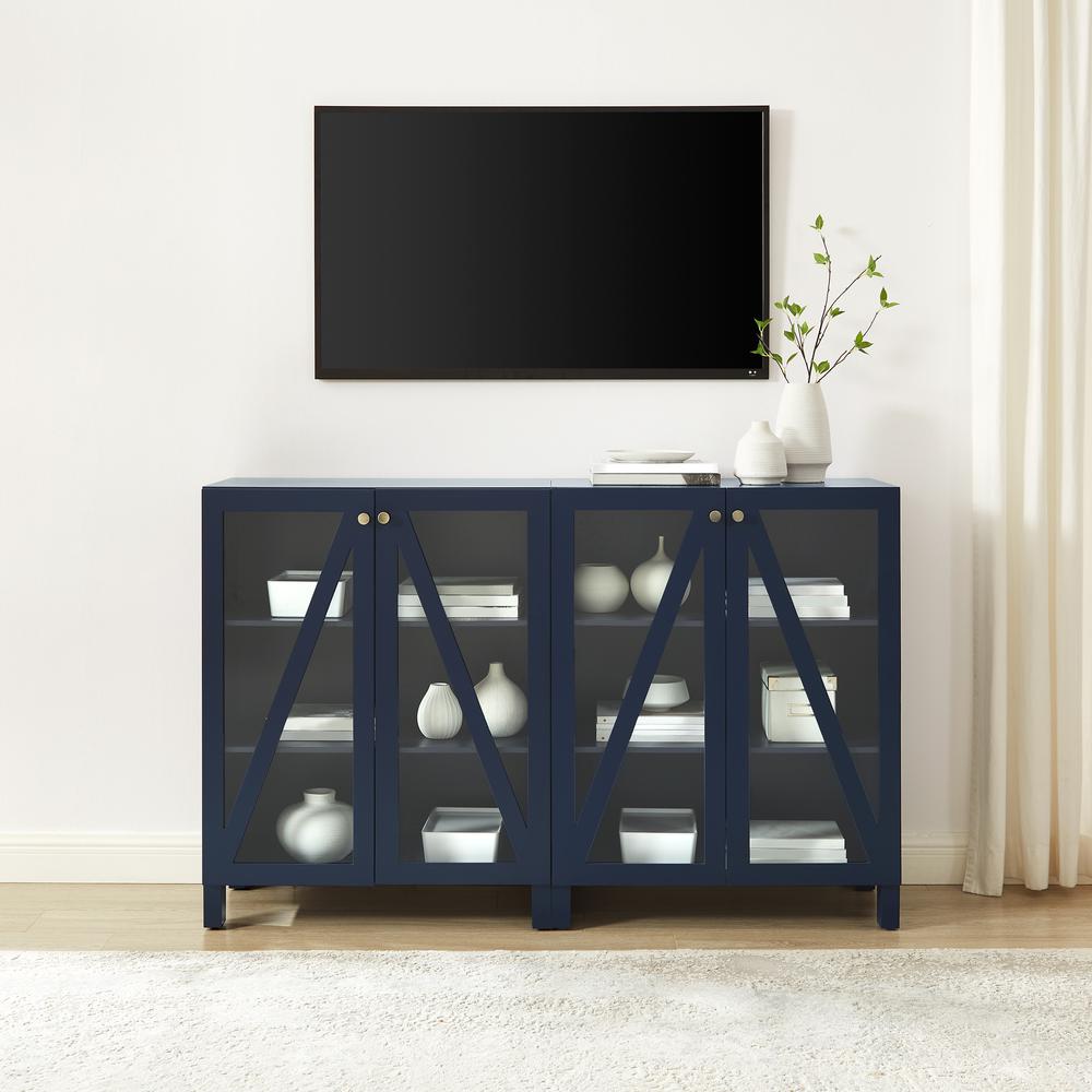 Cassai 2-Piece Media Sideboard Cabinet Set. Picture 5