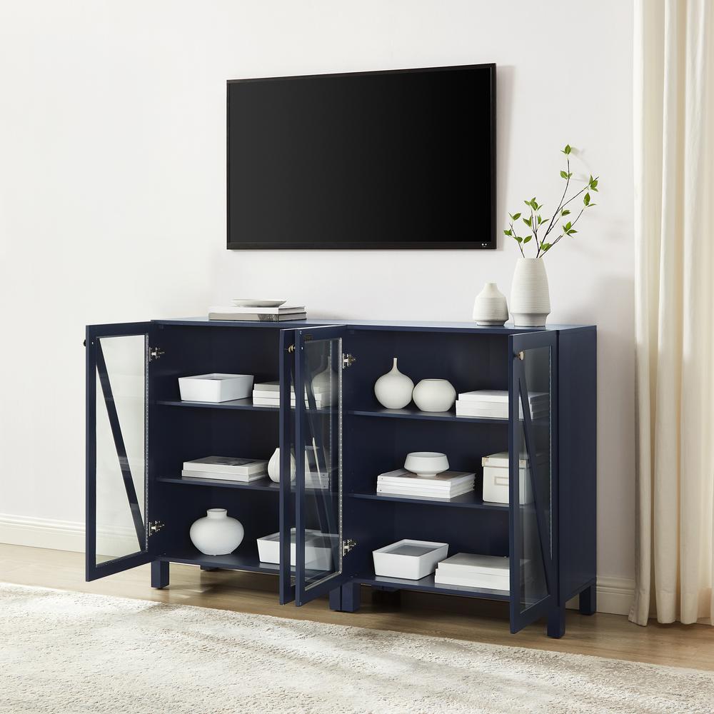 Cassai 2-Piece Media Sideboard Cabinet Set. Picture 4