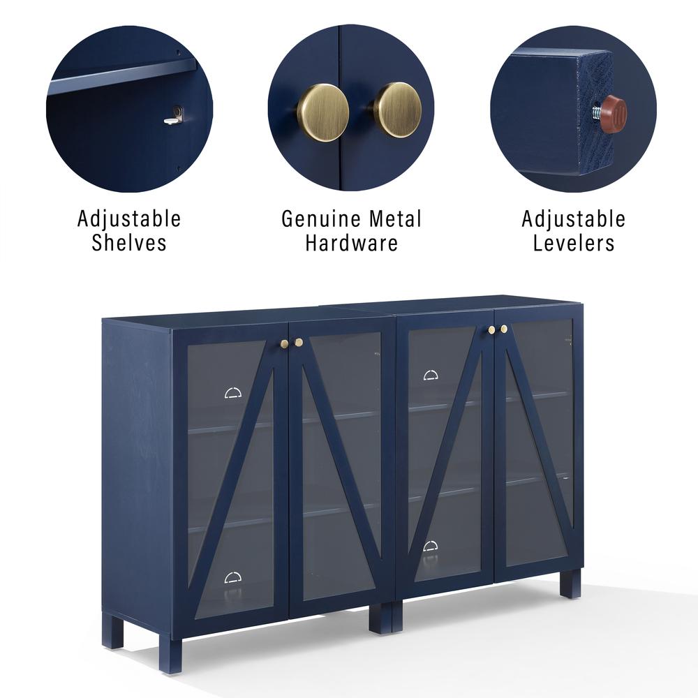 Cassai 2-Piece Media Sideboard Cabinet Set. Picture 6